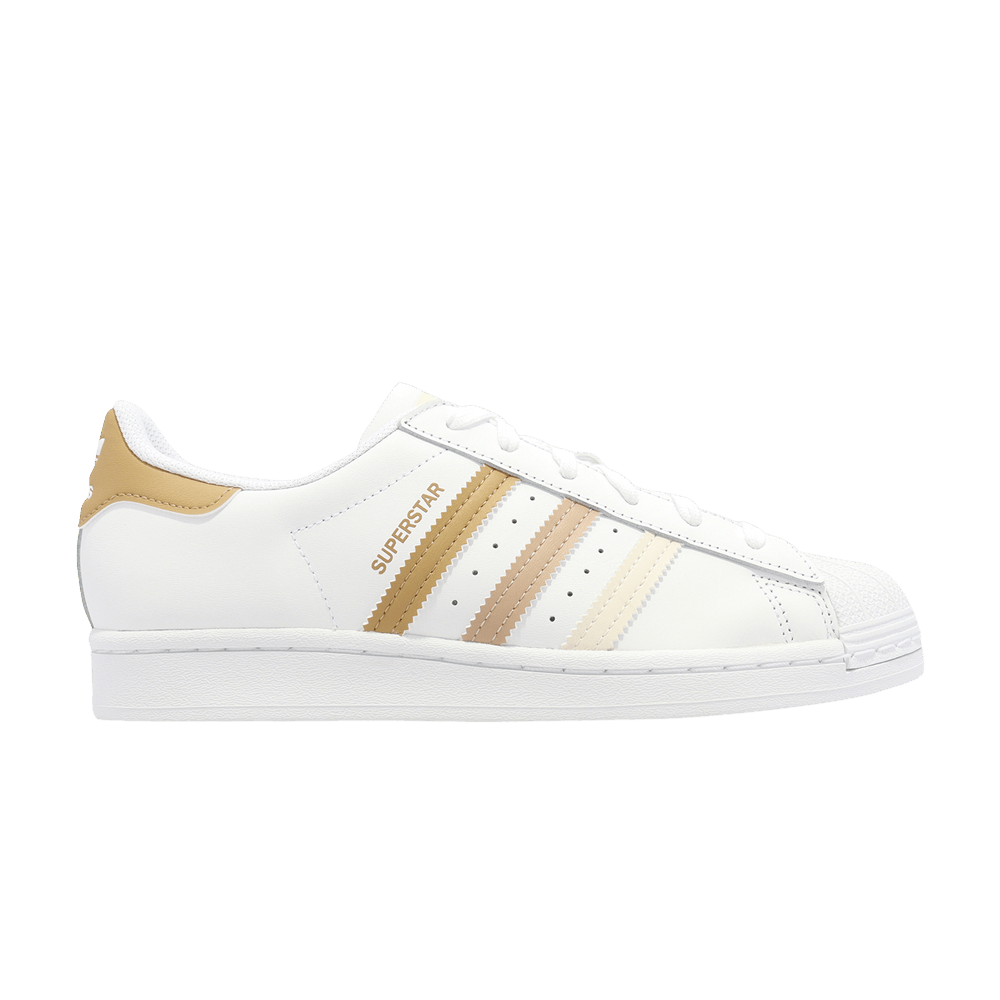 adidas gazelle silver green womens adidas Originals Superstar 80s "Lines Khaki" | BB2227