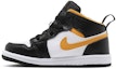 Lookbook (TD) Air Jordan 1 Mid 'Hitam Emas Universiti' 640735-177
