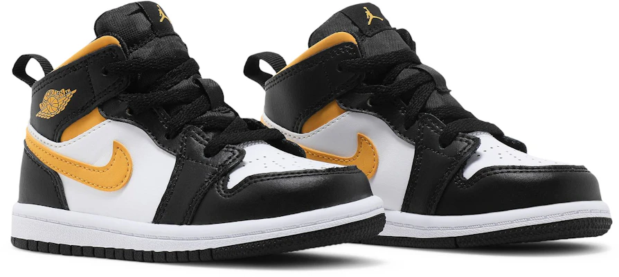 Nike air jordan 1 sales mid black and gold