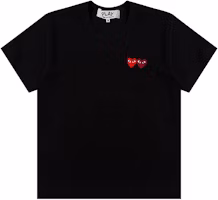 Comme des Garçons PLAY Double Heart T-Shirt 'Black' (WMNS) Comme des Garçons PLAY Double Heart T-Shirt 'Black' (WMNS)