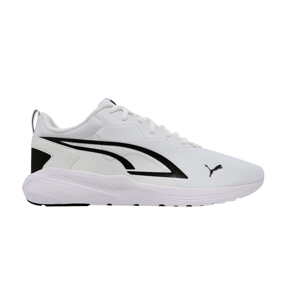 black on black puma sneakers