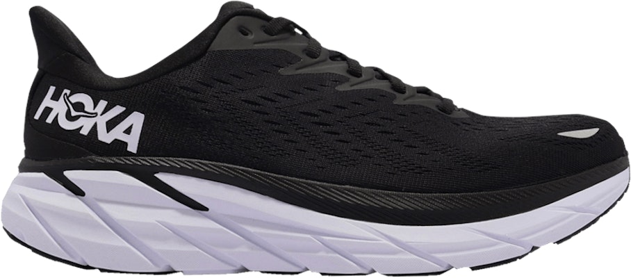 HOKA Clifton 8 2E Wide Black White 1121374 BWHT 1121374 BWHT
