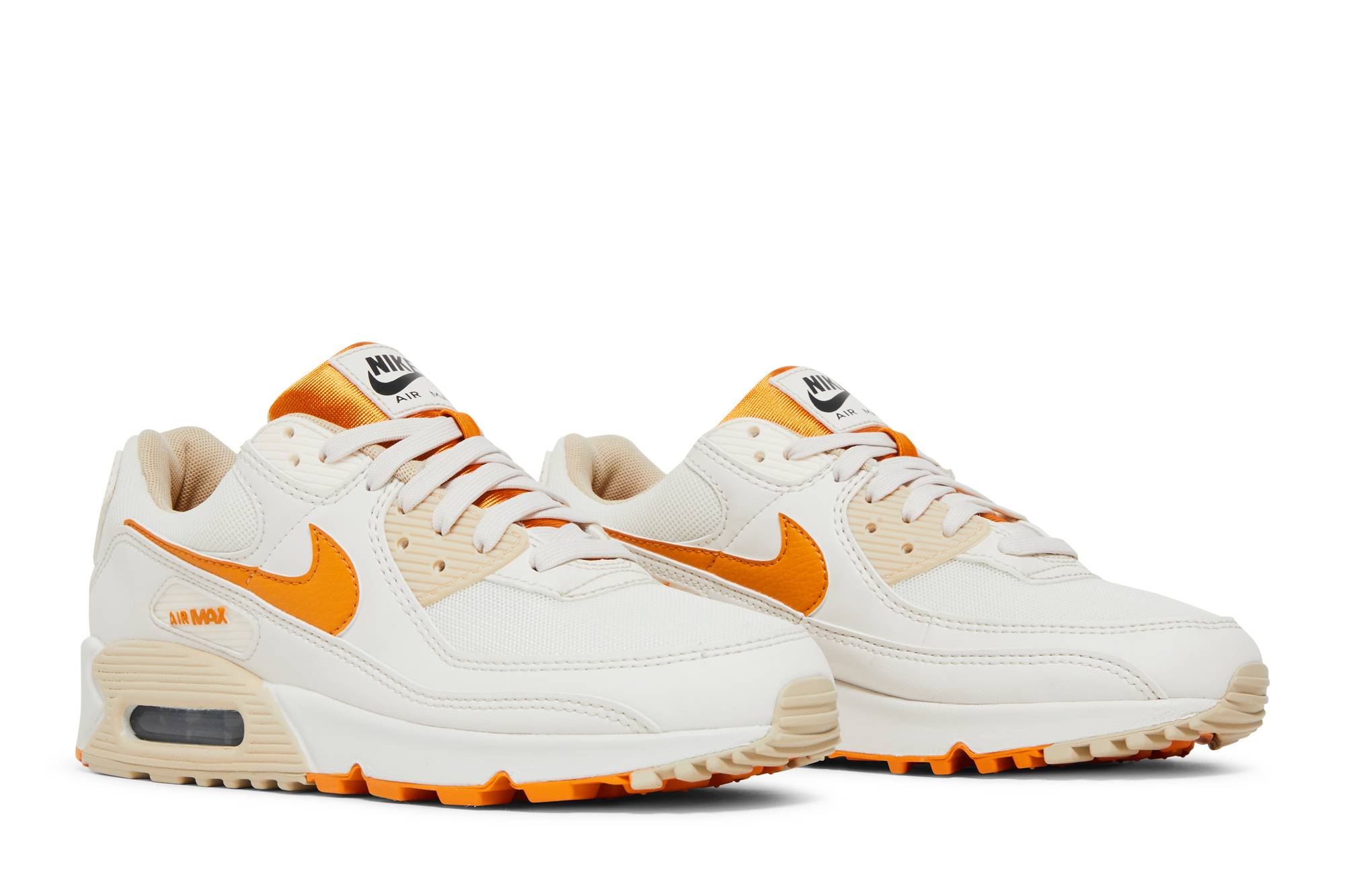 Cheap (W) 耐克 Air Max 90 '白橙' DQ8593-001