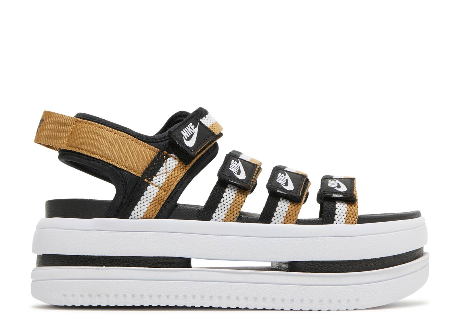 Buy (W) 나이키 아이콘 클래식 샌들 '블랙 메탈릭 골드' DH0224-002