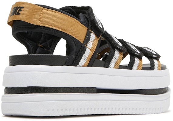 (Women) Nike Icon Classic Sandal 'Black Metallic Gold' DH0224-002 Lookbook (Women) Nike Icon Classic Sandal 'Black Metallic Gold' DH0224-002