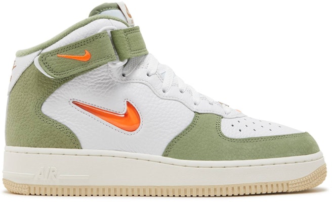 Olive green orange air force 1 Clearance