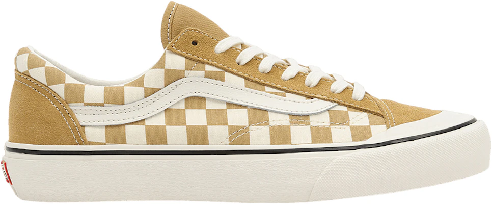 Gold checker best sale vans