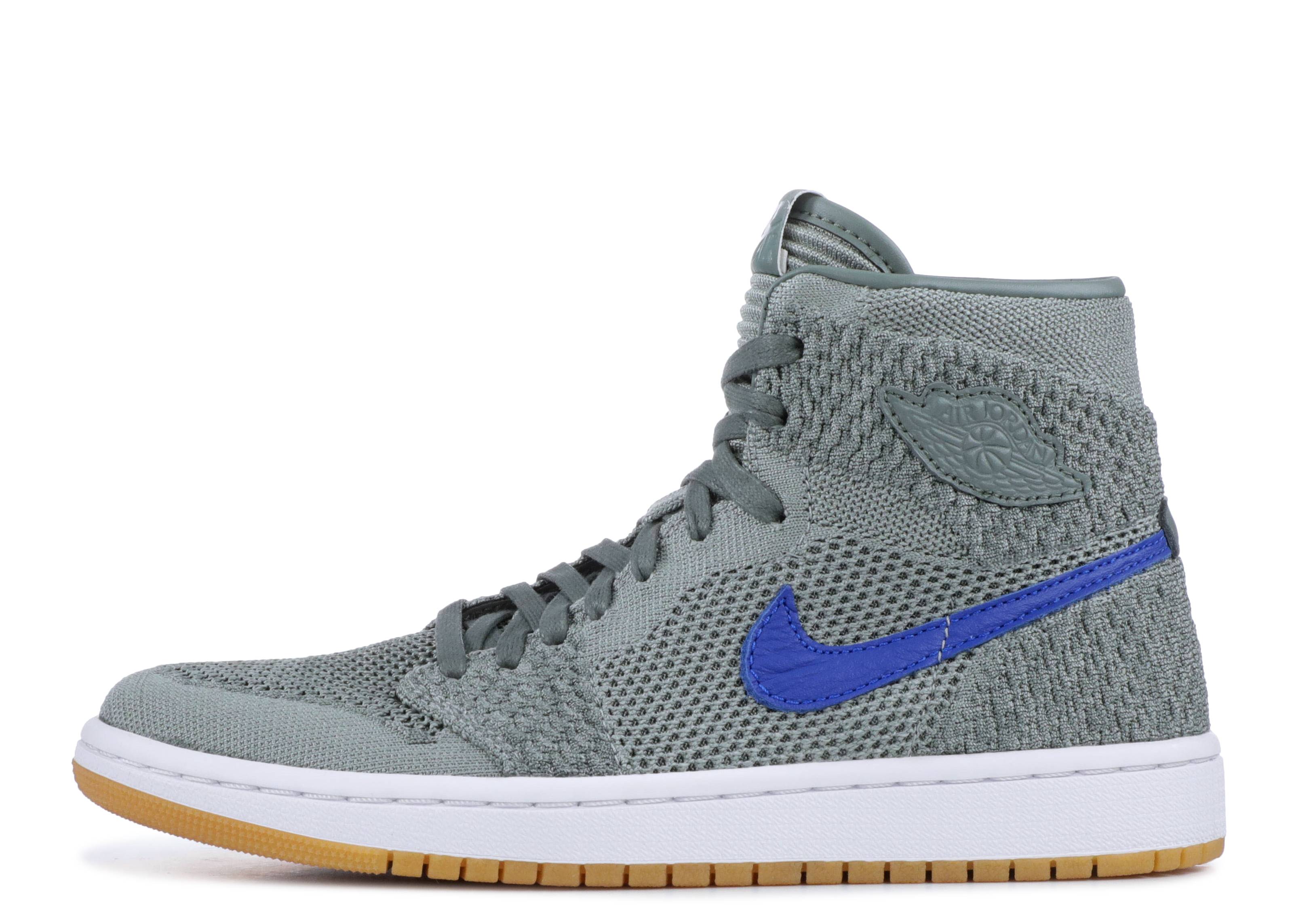air jordan 1 retro high flyknit clay green