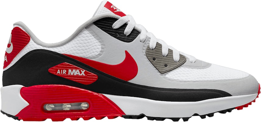 Nike Air Max 90 Golf 'White Black University Red' (2023) - DX5999 ...