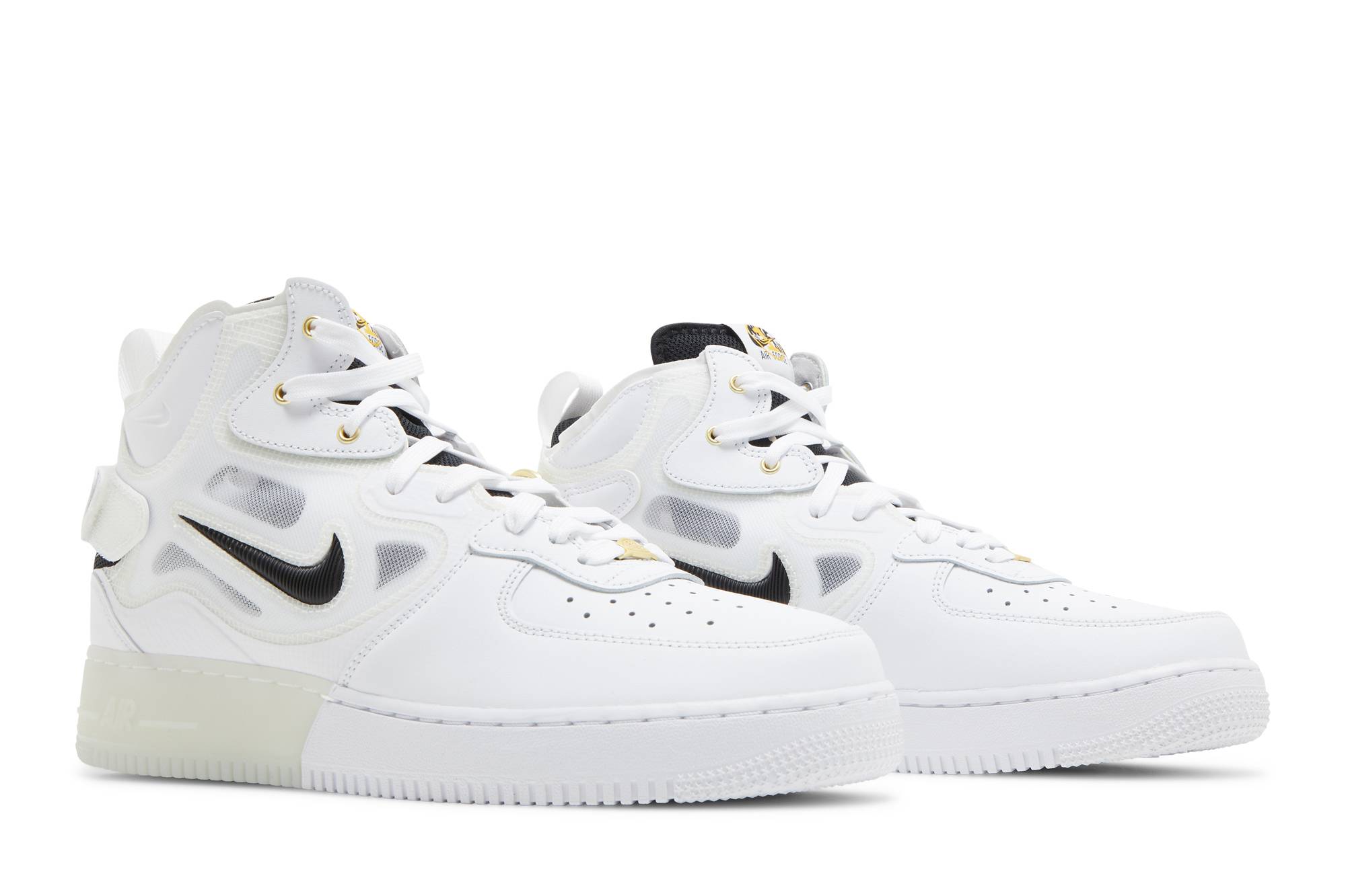 Cheap Nike Air Force 1 Mid React 'Putih Hitam' DQ7668-100