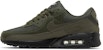 Nike Air Max 90 'Olive Reflective' Lelaki/Kasut Wanita Hijau Mendatar DZ4504-300