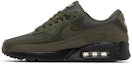 Lookbook Nike Air Max 90 'Olive Reflective' Lelaki/Kasut Wanita Hijau Mendatar DZ4504-300
