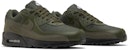 Nike Air Max 90 'Olive Reflective' Lelaki/Kasut Wanita Hijau Mendatar DZ4504-300