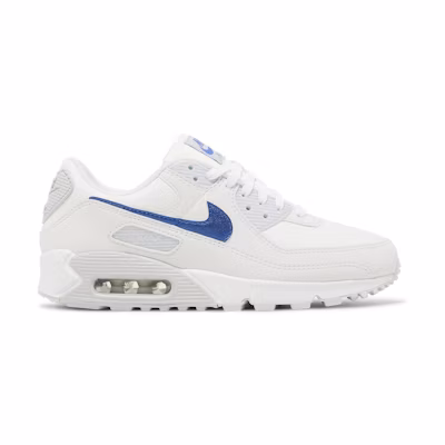 (W) Nike Air Max 90 'White Metallic Blue'