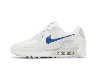 (Women) Nike Air Max 90 'White Metallic Blue' DX0115-100
