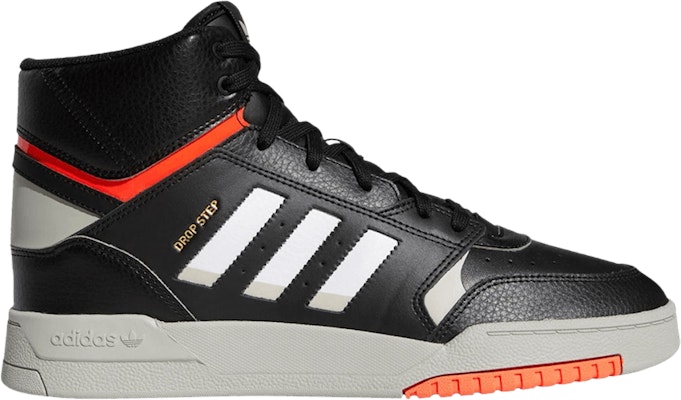 Red and black 2025 high top adidas