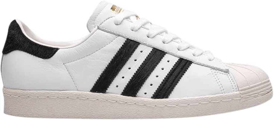 adidas Superstar 80s Pony Hair White Black BB2231 BB2231