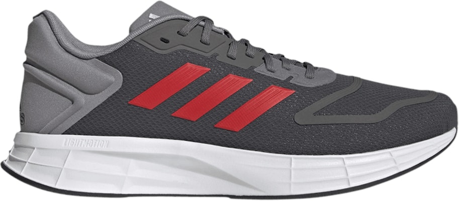 Red and 2025 gray tennis shoes