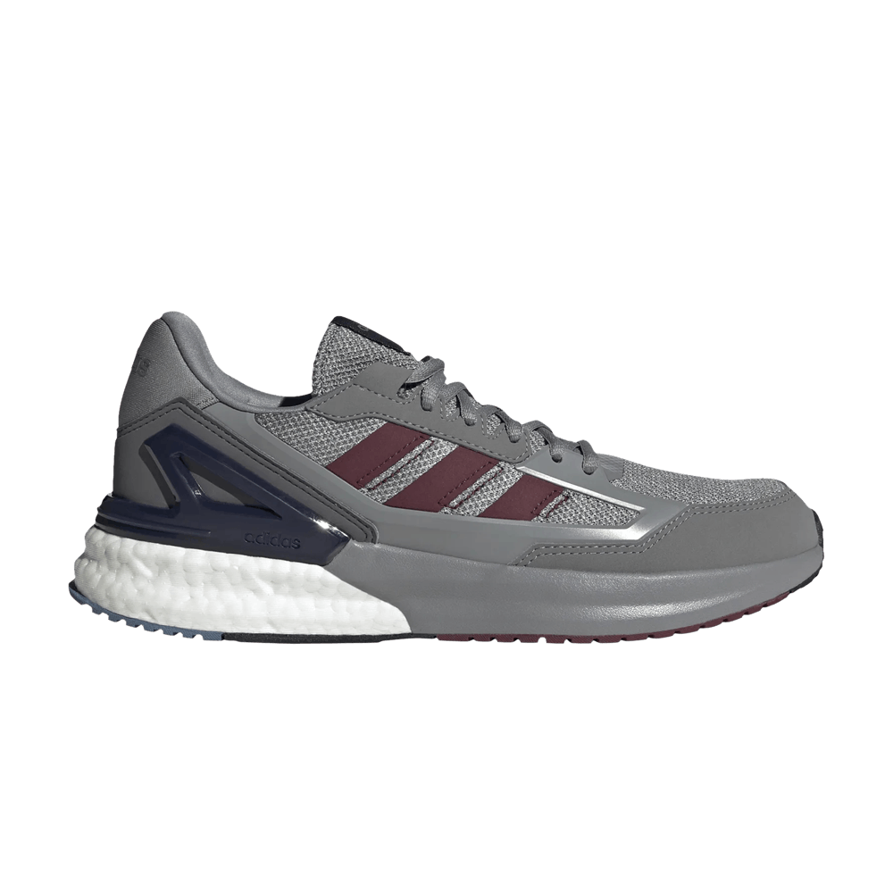 burgundy and grey adidas