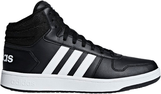 adidas Hoops 2.0 Mid Black White BB7207