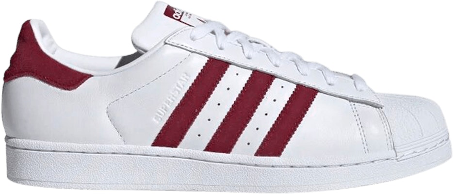 adidas Superstar White Collegiate Burgundy EF9240 EF9240