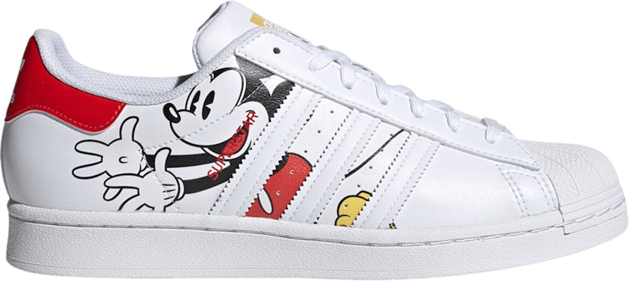 Disney x adidas Superstar Mickey and Minnie White Vivid Red