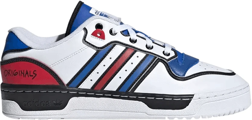 White adidas 2025 with blue