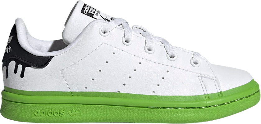 Preschool adidas Stan Smith Paint Drip White Solid Green