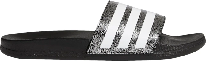 (Grade School) adidas Adilette Comfort Slide 'Black Glitter' FY8836 (Grade School) adidas Adilette Comfort Slide 'Black Glitter' FY8836