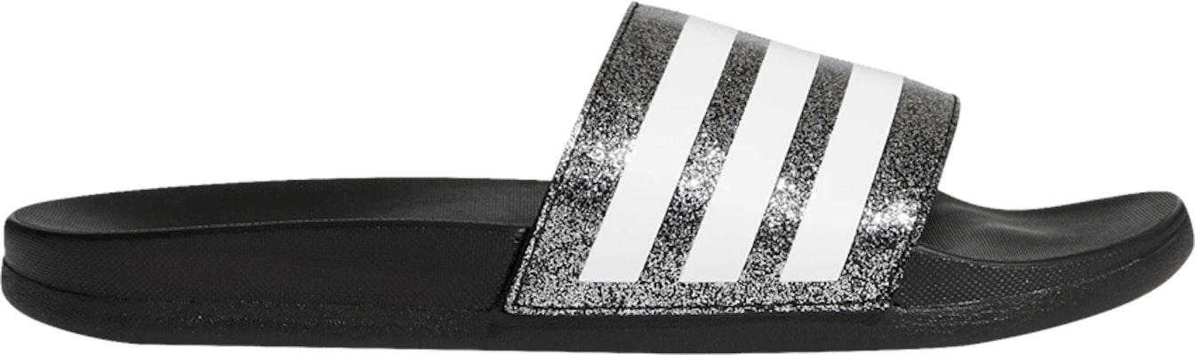 (Grade School) adidas Adilette Comfort Slide 'Black Glitter' FY8836 Buy (Grade School) adidas Adilette Comfort Slide 'Black Glitter' FY8836