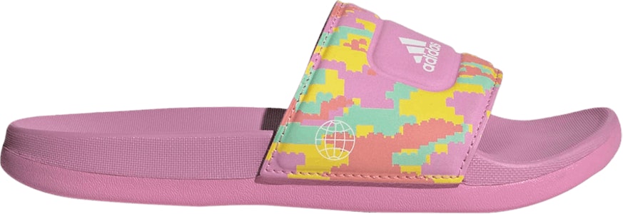 (Grade School) LEGO x adidas Adilette Slide 'Digi Camo - Bliss Orchid' HP7596 Buy (Grade School) LEGO x adidas Adilette Slide 'Digi Camo - Bliss Orchid' HP7596
