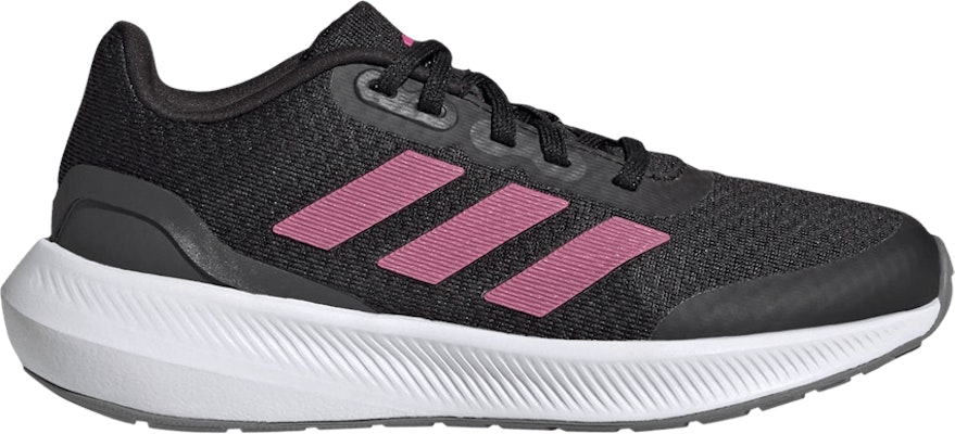 Grade School adidas Falcon 3 Black Pulse Magenta HP5838