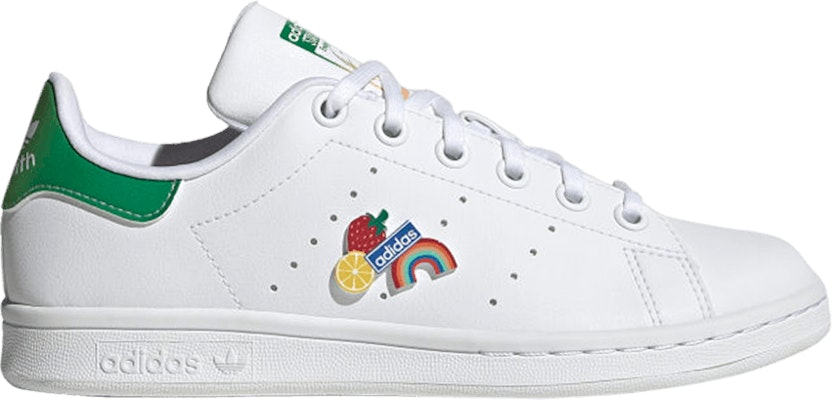 Grade School adidas Stan Smith Fruits Rainbow Patches GW8156