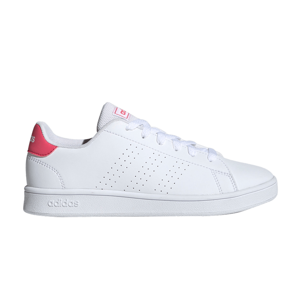 adidas advantage white pink