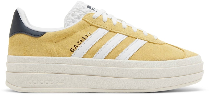 Yellow adidas gazelle womens 2025