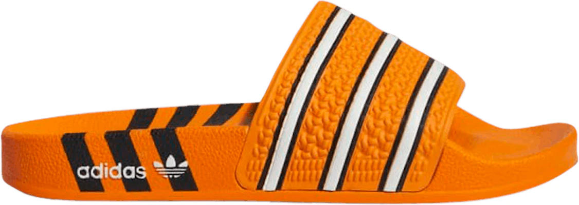 Adidas adilette textured rubber slides sales