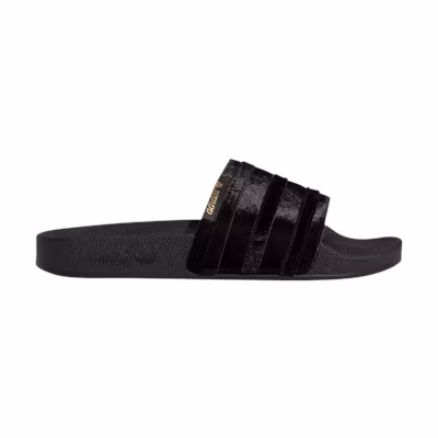 (W) adidas Adilette Slide 'Black Gold Metallic'