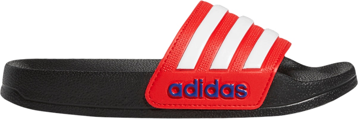 (Youth) (Grade School) adidas Adilette Shower Slides 'Black Vivid Red FY8844 Buy (Youth) (Grade School) adidas Adilette Shower Slides 'Black Vivid Red FY8844