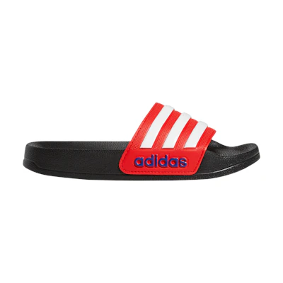 (Youth) (GS) adidas Adilette Shower Slides 'Black Vivid Red