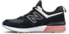 New Balance 574 'Hitam Putih Merah Jambu' MS574STKD
