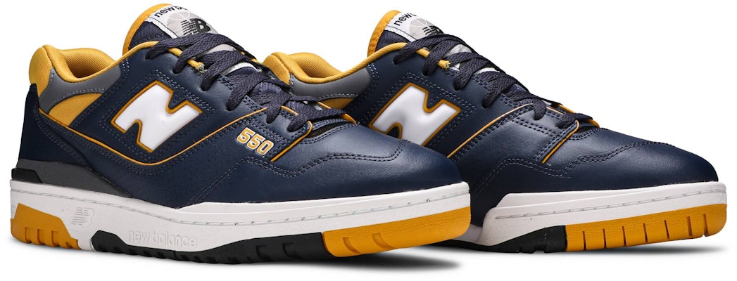 New balance 550 navy yellow Clearance