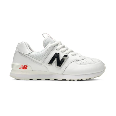 NB 574 'Metallic - White Neo Flame'