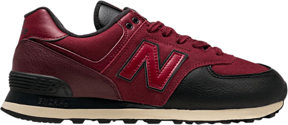 New balance 574 classic burgundy hot sale