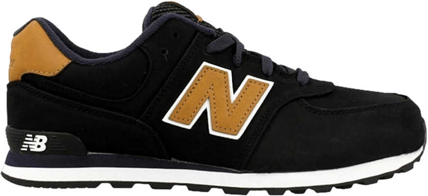 New balance 574 black 2025 and tan