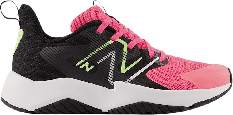 Grade School New Balance Rave Run v2 X Wide Neon Pink Phantom