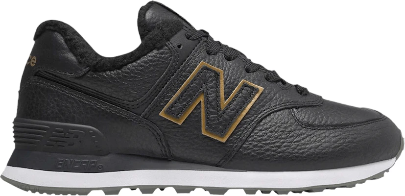 New balance 574 black gold hotsell