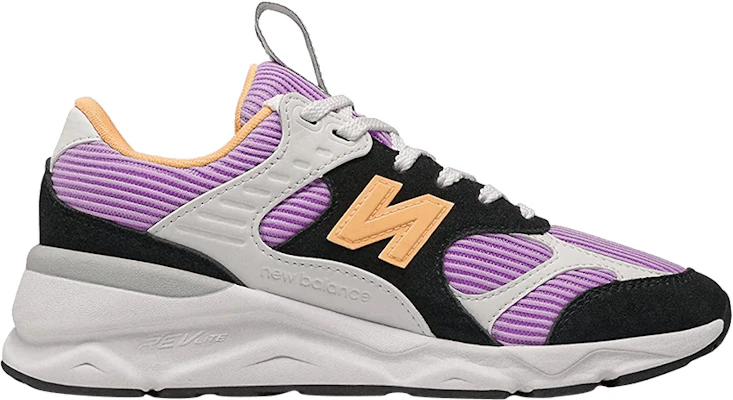 Women New Balance X 90 Reconstructed Black Dark Violet Glow