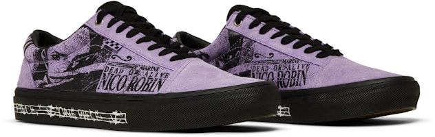 One Piece x Vans Skate Old Skool 'Nico Robin' VN0A5FCBPRP Cheap One Piece x Vans Skate Old Skool 'Nico Robin' VN0A5FCBPRP