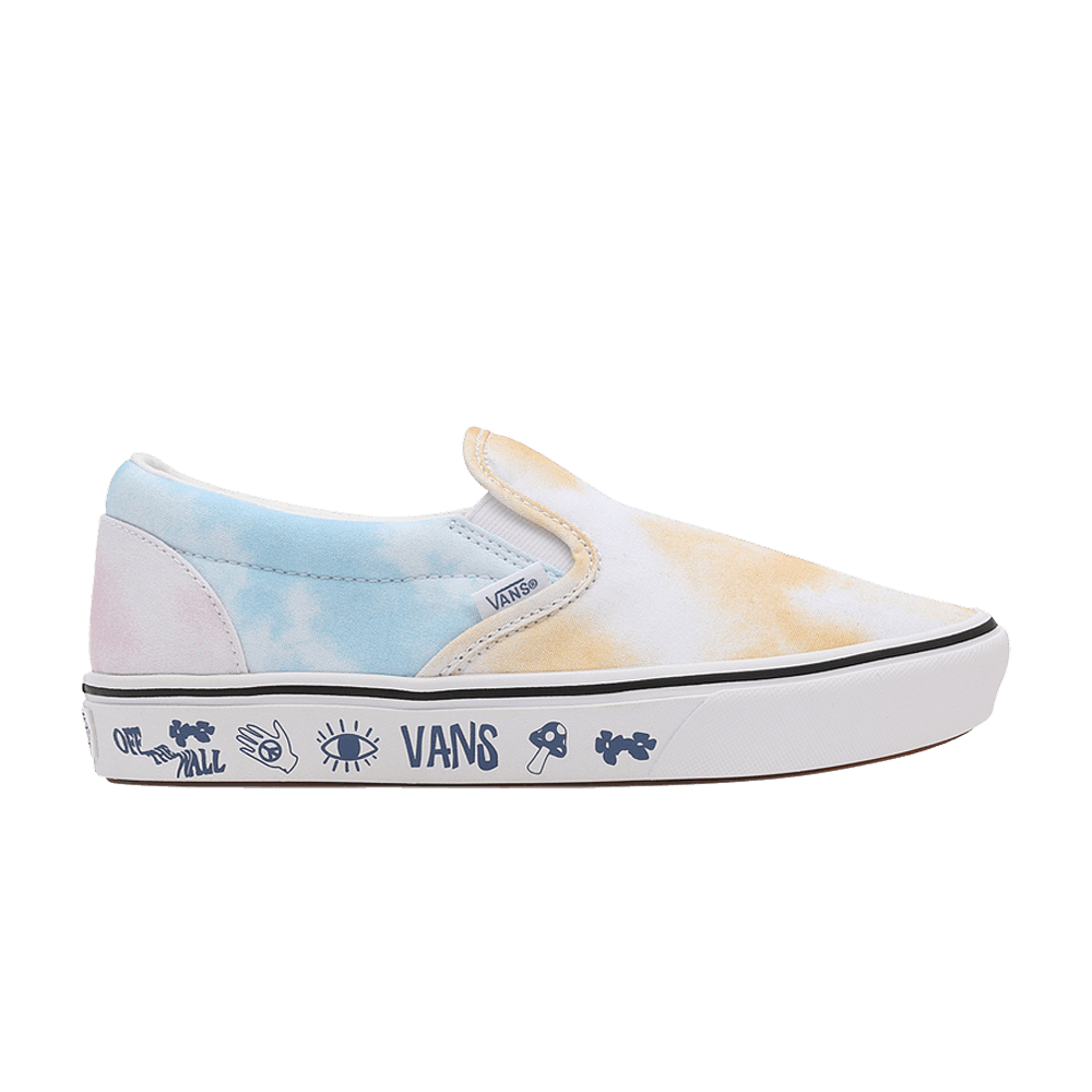 pastel tie dye vans slip on