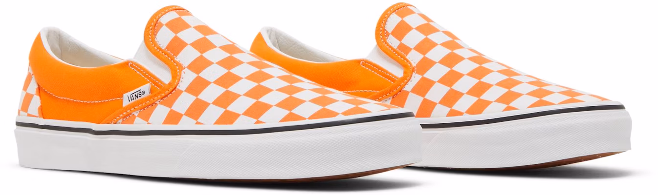 Vans Classic Slip-On 'Orange Tiger Checkerboard' - Jalur Harimau Oren Klasik VN000XG8AZZ Cheap Vans Classic Slip-On 'Orange Tiger Checkerboard' - Jalur Harimau Oren Klasik VN000XG8AZZ